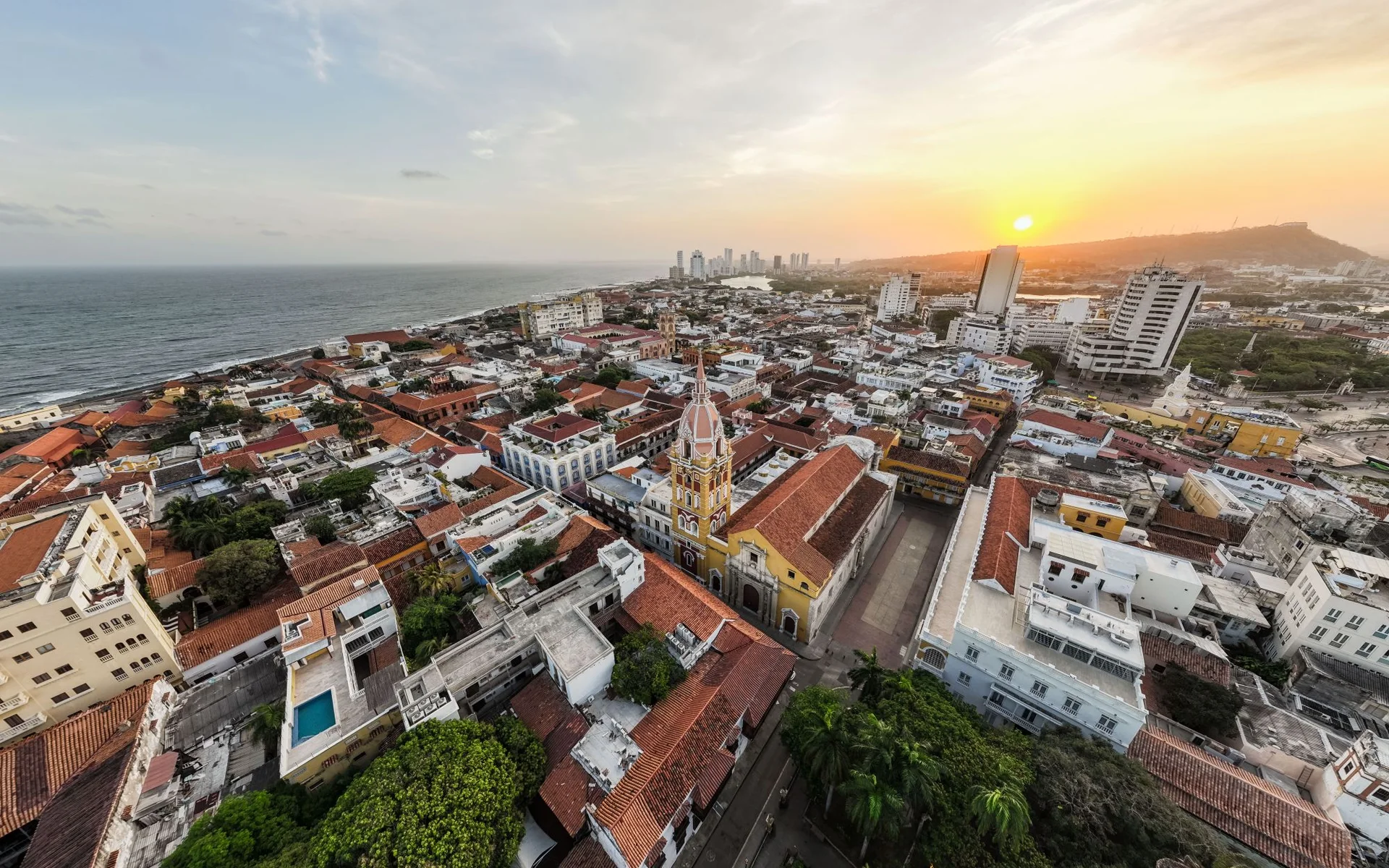 Cartagena’s Historic Old Town at Sunset
