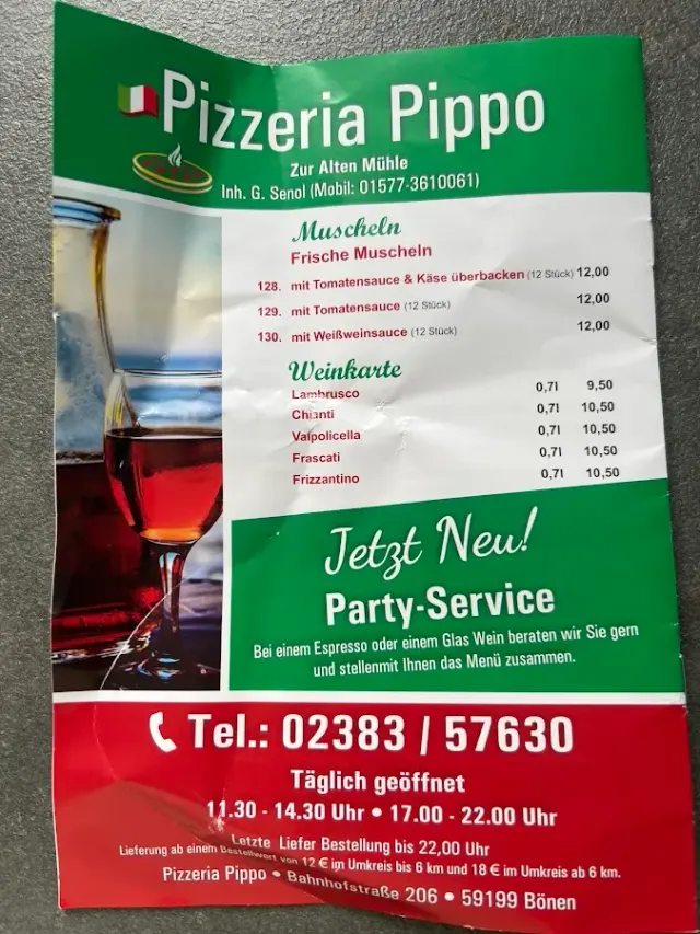 BookNoFees: Restaurant – Pizzeria Pippo, Inh. Senol Gürkan – Bönen – Pizzeria Pippo, owned by Senol Gürkan, photo 2