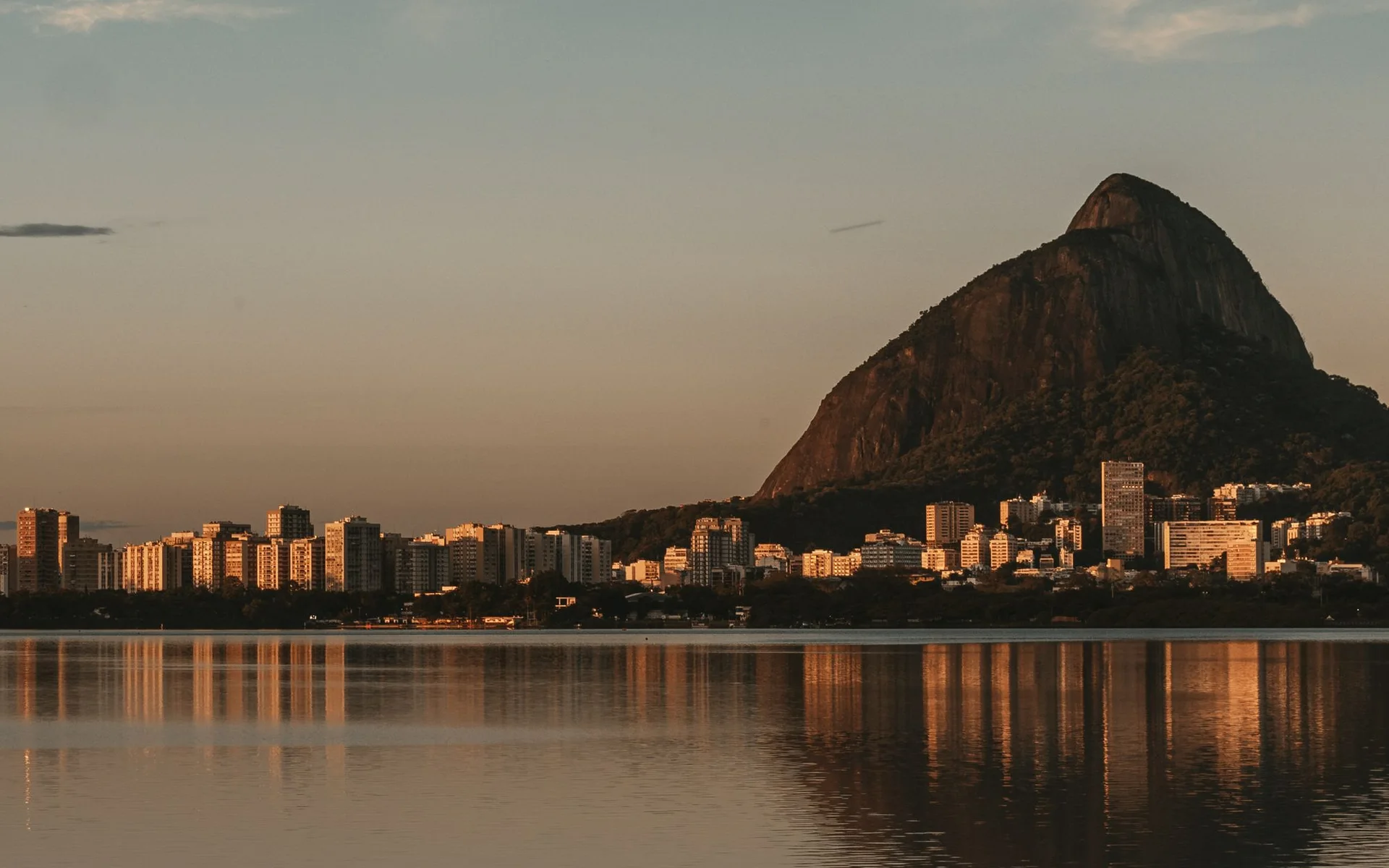 Rio de Janeiro and Sugarloaf Mountain at sunset